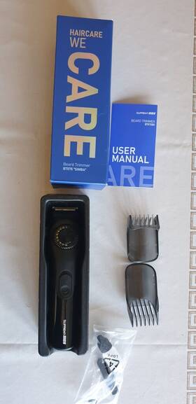 Bt575bx Suprent Men Adjustable Digital Electric Beard Trimmer - Black