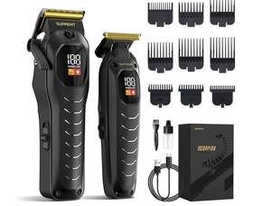 Suprent Hc226bx Professional Cordless Hair Clippers For Men- Cutting Kit Barbers And F