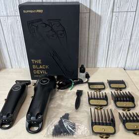 Suprent Pro Hc596bx The Black Devil Professional Hair Clippers Kit
