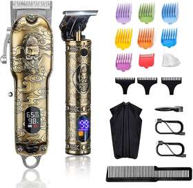 Suttik 726084346901 Hair Clippers For Men Professional And Trimmers Set Cordless