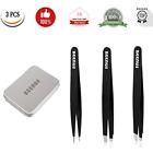 Threetweezers Beenus Expert Precision Eyebrow Tweezers Set Stainless 713893022041