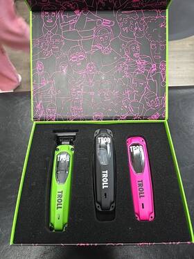 Tpob 313053210235 Green Black Pink Troll Trimmer With Psycho Blade