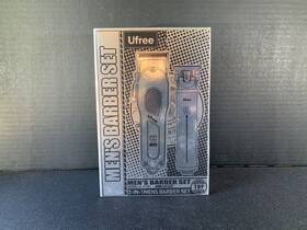 Ufree U-2115 Mens Barber Set Cordless Clipper And Trimmer Bundle Black Gold