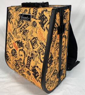 Vincent Vt10403 Hard Case Travel Barber Stylist Backpack Nostalgic Yellow
