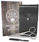 Vrbms1 Viking Revolution Beard Mustache Scissors Comb Synthetic Leather 711841657109