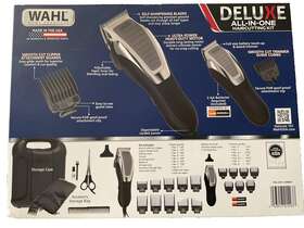 Wahl 043917014937 Deluxe All-in-one Haircutting Kit Black 29 Piece Set