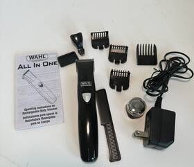 Wahl 043917107929 All-in-one Rechargeable Groomer Kit 10 Pieces Used Clean