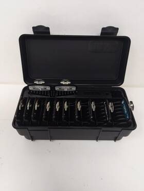 Wahl 043917109763 Genuine Secure-snap Guide Comb Set With Colored Metal Clips And Guard