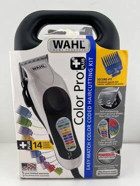 Wahl 043917110462 Color Pro Plus - Coded Haircutting Kit With 14 Guards And Case