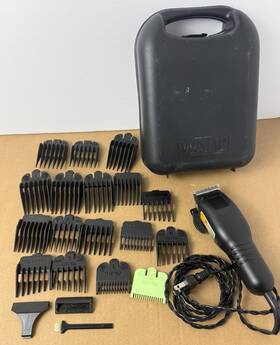 Wahl 0702y Home Pro Multi Cut Hair Clipper Kit 22 Piece Set Guards Comb Case Usa Made