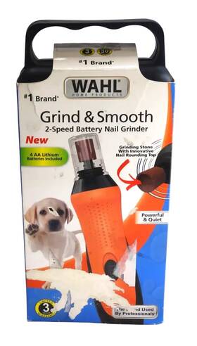 1017908 Wahl Grind And Smooth Battery Dog Cat Nail Grinder Free Shipping
