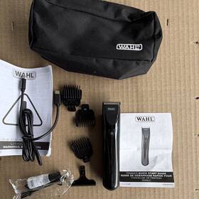 Wahl 2520lc Cordless Precision Trimmer Black Beard/body/hair With Guards Case #e4