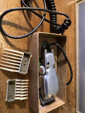269758d Wahl Vintage Barber Shop Clippers Silent Giant Working
