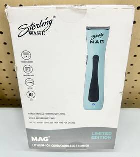 3024489 Wahl Sterling Limited Edition Lithium-ion Cord/cordless Mag Trimmer Aqua Blue Aa