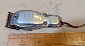 Wahl 305854d Vintage Stainless Steel Hair Trimmer Clippers With Cloth Cord Tested Working