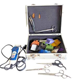 Wahl 313086085008 Color Pro Corded Hair Cutting Kit With Colored Attachments And Scissors