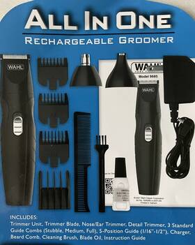5644 Wahl All In One Rechargeable Trimmer Self Sharpening Precision Blades