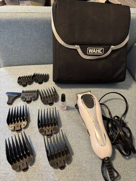 79650-1301 Wahl Deluxe White Pro Haircutting And Touch Up Kit Bag Included Works
