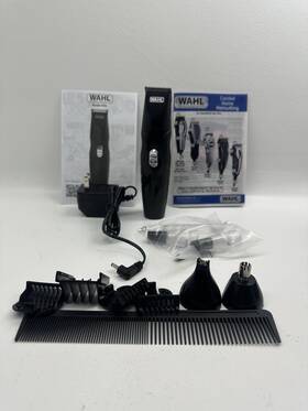 9585 Wahl Hair And Beard Trimmer Kit-complete Set With Guards Charger Case/working
