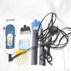 9649p Wahl Blue White Corded Color Pro A/c Powered Hair Clippers