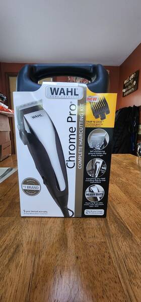 Wahl 9670-1201 Chrome Pro Cut Complete Haircutting Kit Black/chrome Clippers