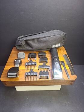 9854l Wahl 9845l Mens Cordless Clipper Razor Stainless Steel Model Untested No Cord