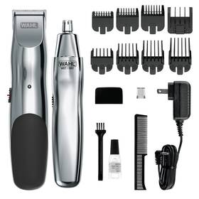 Wahl Clipper Corp 744759899361 Groomsman Rechargeable Beard Trimmer Kit For Mustaches Nose Hair And Ligh