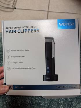 Woner Hc715b Used Hair Clippers With Hairpins Spray Bottle And Haircut Shawl