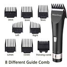 X5-black Maxshop Professional Hair Clippers For Men And Babies Quiet Cordless