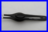 Zqe-1414 Tweezers Slanted Cushion Grip Black Beauty 885488310991