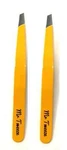 Mr Stainless Steel Slant Tweezer, Orange (2 Pack) Compares To Tweezerguru. Fixed Price $11.99.