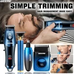 2/3/4PCS Set Cordless Men Clipper Rechargeable Haircutting Trimmer Kit Gift. Fixed Price $34.99.