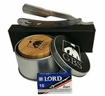 Gbs Single Edge Shavette Stainless Razor Wood Beard Brush And 10 Pack Of Blades. Fixed Price $19.99.
