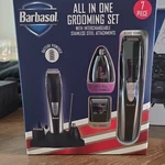 Barbasol 7-PIECE Battery Grooming Set Trimmers + Foil CBT1-3100-BLK. Fixed Price $8.99.