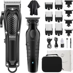 Kemei Professional Hair Clippers Set For Men, Cordless Rechargeable Barber Cl.... Fixed Price $57.61.