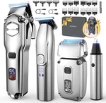 Clippers Men And Trimmer Set,cordless For Haircut,beard. Fixed Price $119.56.