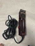 Vintage Oster Golden A5 Two Speed Maroon Clippers, Tested/ Working. Fixed Price $58.99.