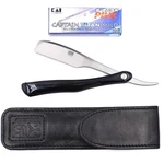 Kai Kasho Captain Prof Folding Straight Barber Razor Leather Case & 20 Blades. Fixed Price $109.95.