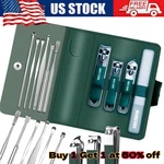Manicure Pedicure Set Nail Clippers Ear Pick Cleaner Cuticle Grooming Kit Case. Fixed Price $5.25.