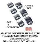 Andis Premium Metal Blade Guide Comb Set*fit Master,proalloy,envy Clipper. Fixed Price $29.99.