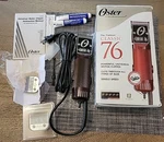 Oster Classic 76 Hair Clipper Professional Salon Wooden Color, Used W/. Fixed Price $110.00.