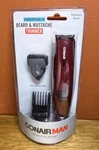 Conairman Beard & Mustache Trimmer GMT8NCS Corded Plug-in W/ 3 Combs -new Sealed. Fixed Price $18.00.
