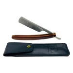 Wooden Handle Straight Edge Stainless Steel Barber Shaving Razor, Ha.... Fixed Price $25.89.