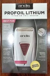 Andis Profoil Lithium Titanium Shaver Gray W/mgs Comb 110-220 Volt Cordless. Fixed Price $46.19.