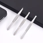 New 3PCS Stainless Steel Slant Tip Tweezer Precision Eyebrow Hair Remover Tools. Fixed Price $6.95.