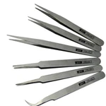 6 Pcs Precision Stainless Steel Anti Static Tweezer Tool Kit. Fixed Price $6.49.