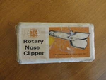 Vintage Metal Rotary Nose Clipper W/box Copyrright 1969 Made Japan. Fixed Price $12.00.