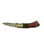 Frost Solingen Steel Pocket Knife Wood Brass Handle Vintage Clip Point 2.5IN. Fixed Price $22.56.