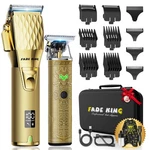 Fadeking Professional Hair Clippers For Men, Cordless Barber Gold+bronze. Fixed Price $81.36.