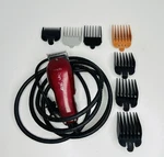 Wahl Model St Professional Designer Red Corded Clippers W/ 7 Attachments *read*. Fixed Price $32.99.